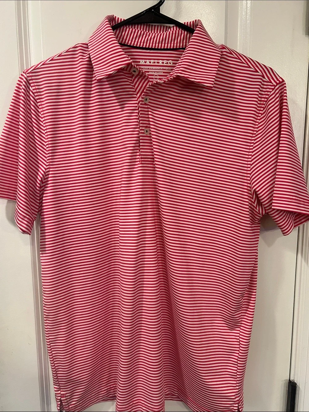 Striped Red & White Kids Polo Shirt